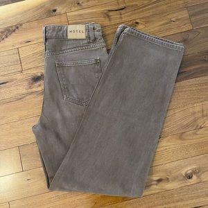 Motel parallel jeans in rich brown
